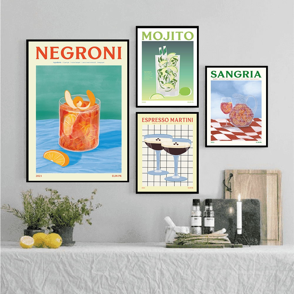 Vintage Drink Prints